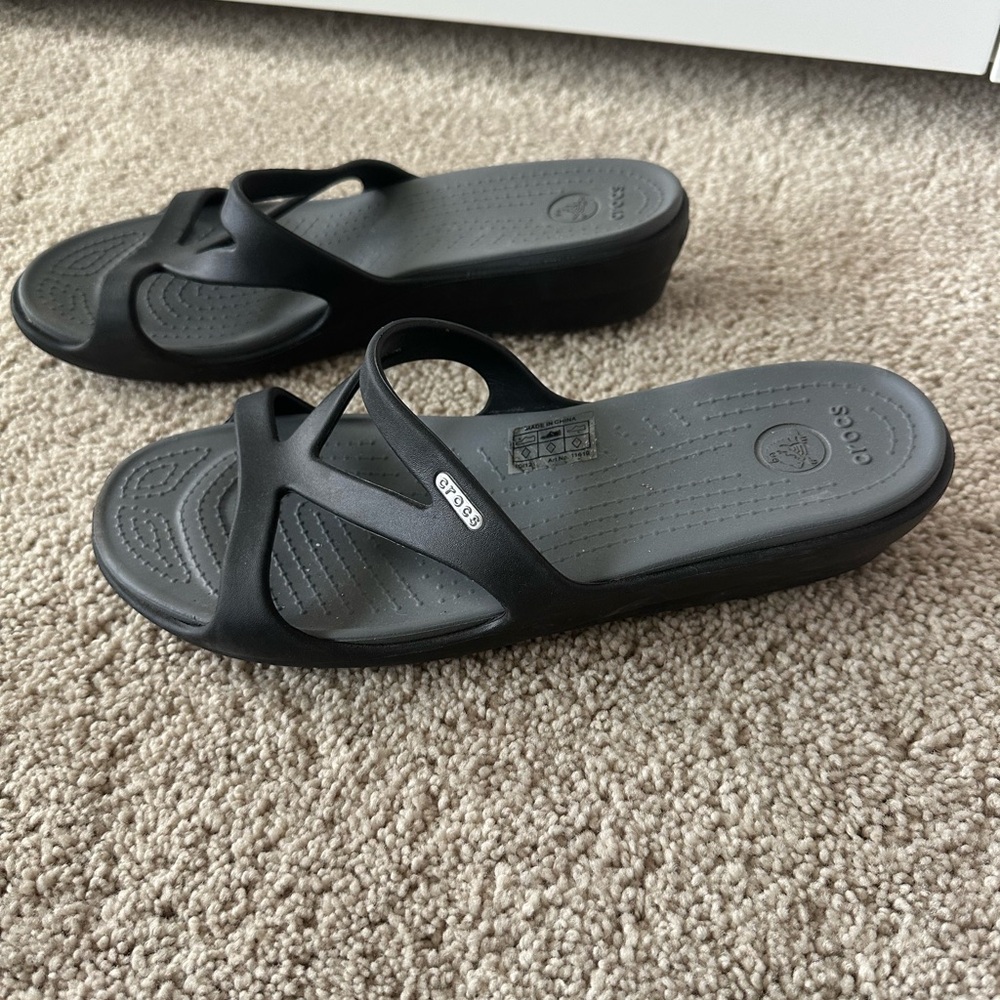 CROCS Black Women's Sandals